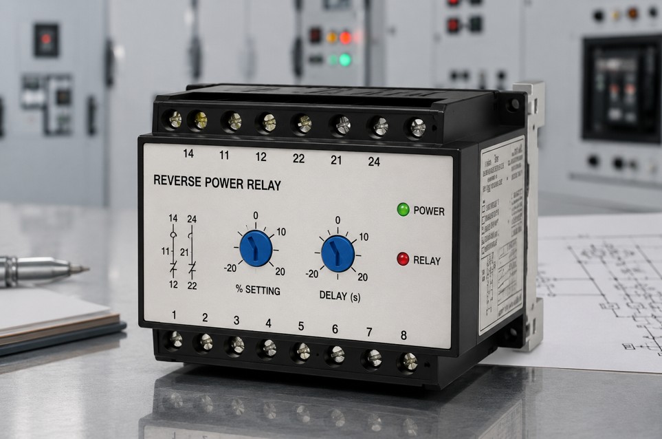 reverse power relay electrical power distribution equipment